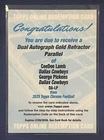 Ceedee Lamb | George Pickens - DUAL AUTO GOLD #/50 - 2026 Topps Chrome Football
