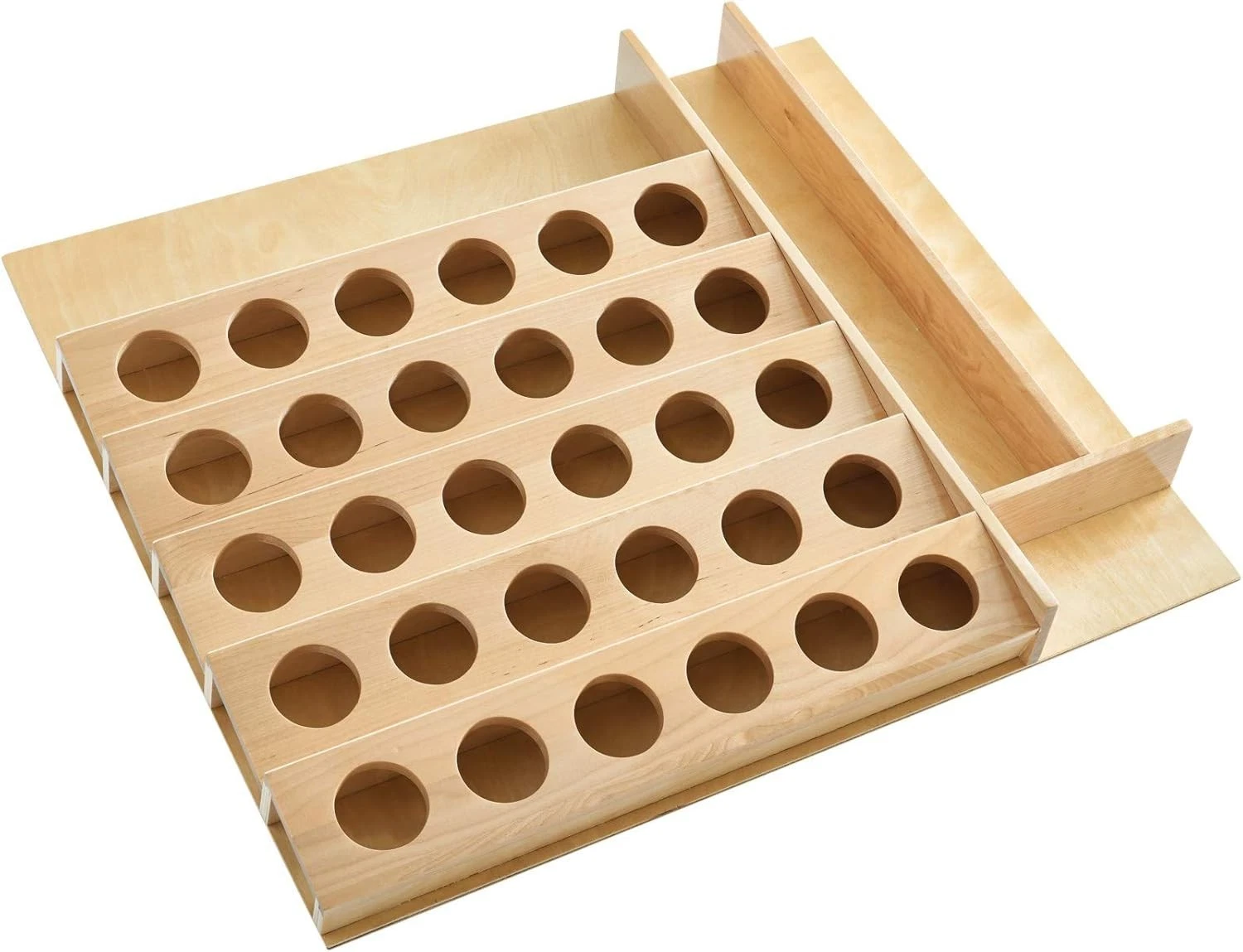 Rev-A-Shelf 22" K-Cup Coffee or Tea Pod Organizer Maple Wooden 4CDI-24-KCUP-1