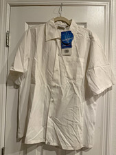 Chef Works Cool Vent White Short Sleeve Button Front Polycotton Cook Shirt M