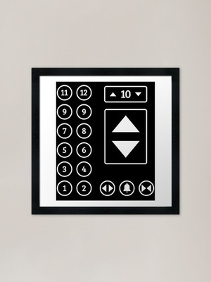 Aufzug Aufzug Techniker Elevat gerahmtes Wandbild Poster Leinwanddruck Bild