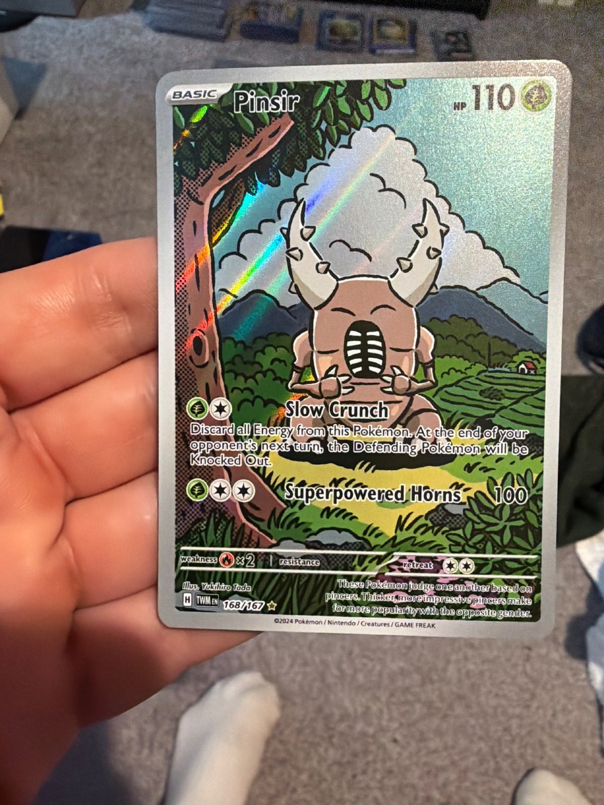 NM Pinsir 168/167 Sv06: Twilight Masquerade Holo illustration rare