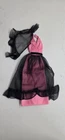 Vintage Barbie  Black And Pink Lace Dress