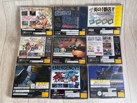 SEGA SATURN Game Lot 9 Titles Gundam Shining Force Nobunaga NTSC-J