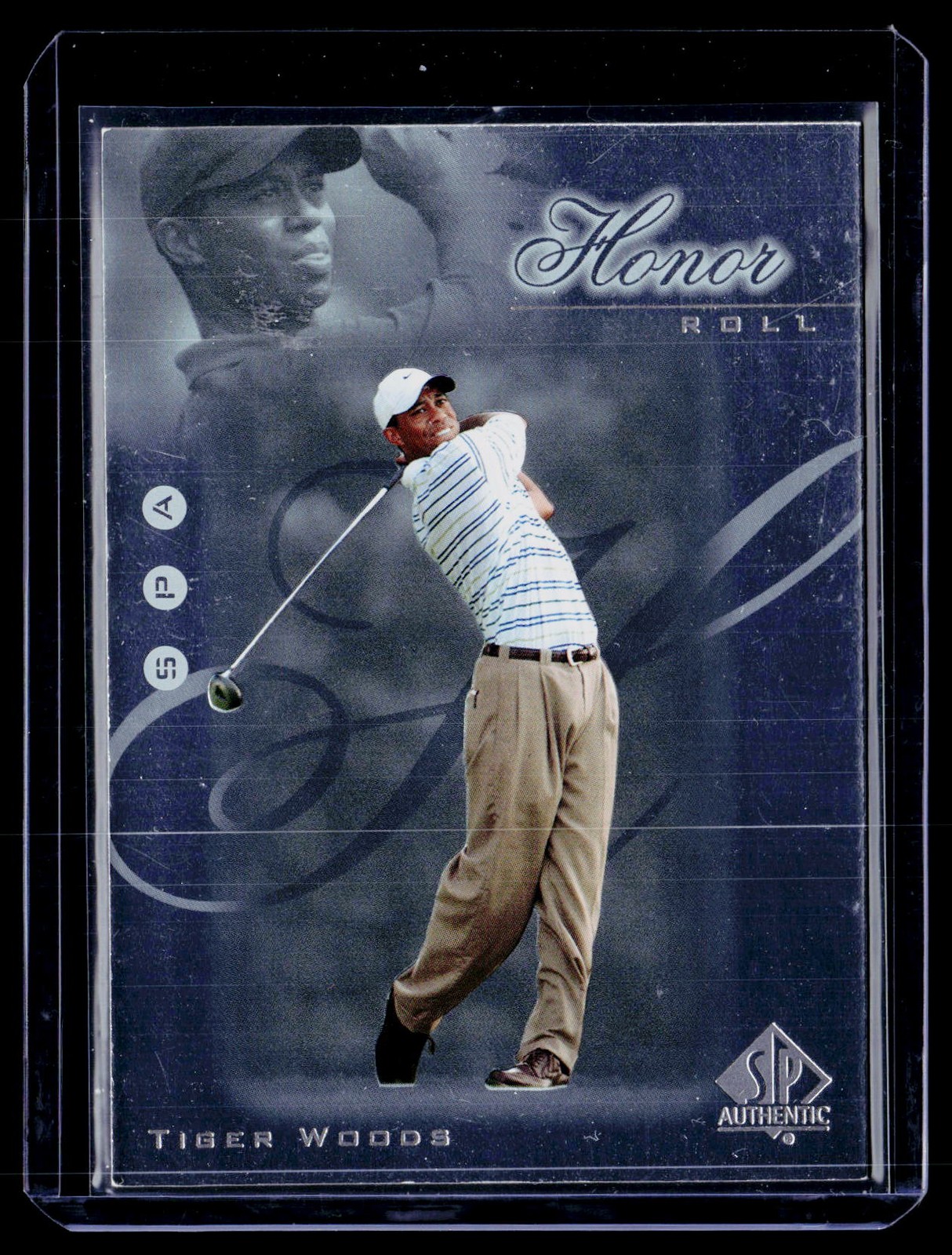 2001 SP Authentic #HR1 Tiger Woods Honor Roll