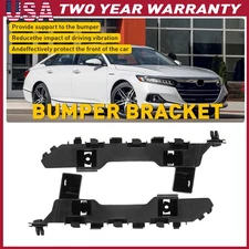 For 2018-2021 Accord Sedan Bumper Retainer Brackets Front 2PC Beam Mount Support