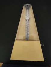Rare 1960 Modern ''Wittner' German Metronome Cream Veneer Acrylic gloss finished