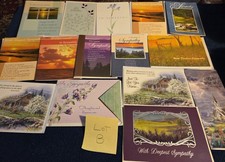Lot B of 15 Deluxe Premium Faith Based Assorted SYMPATHY Greeting Cards