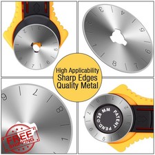 Rotary Cutter Blades 28mm 80Pcs Steel Scale Quilting Sewing