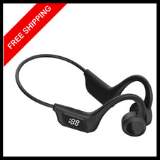 Bone Conduction Open-Ear Bluetooth Sport Headphones, Premium Wireless Over-Ear..