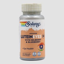 Solaray Advanced Lutein Eyes 24 with Bilberry  Blueberry - 30 VegCaps
