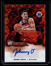 2024-25 Panini Hoops Hot Signatures Red Johnny Davis Auto 15/25 Washington