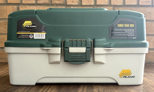 Plano Three Tray Fishing Tackle Box - Model: 6203-06 - Green/White