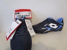 LOTTO Solista 200 VI FG Mens Soccer Cleats Shoes Navy White Cornflower Size 6.5
