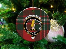 Callander Clan Scottish Tartan Ceramic Ornament
