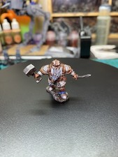 Painted DnD Miniature: Dwarf Fighter