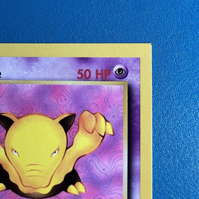 Half Square Cut ERROR Drowzee 54/82 Team Rocket 2000 Pokemon MISCUT LP+