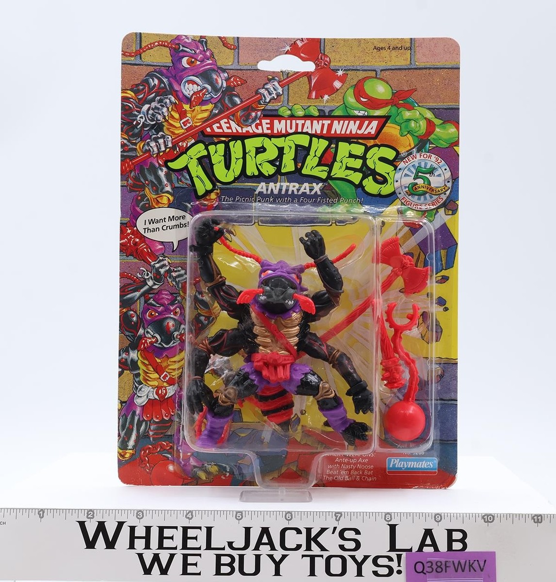 Antrax Teenage Mutant Ninja Turtle TMNT 1992 Playmates Action
