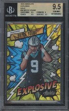 2023 Absolute Explosive Gold #36 Bryce Young /10 RC Rookie SSP Gem Mint+ BGS 9.5