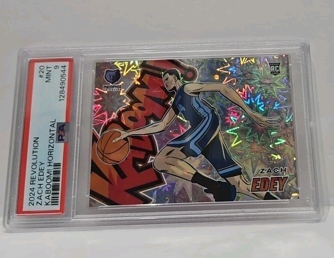 2024 Zach Edey Rookie Card Revolution KABOOM Horizontal #20 Grizzlies PSA 9