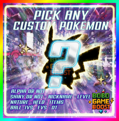 Pokemon Legends ZA Any Custom Pokemon Competitive Max IVs EVS Shiny Alpha