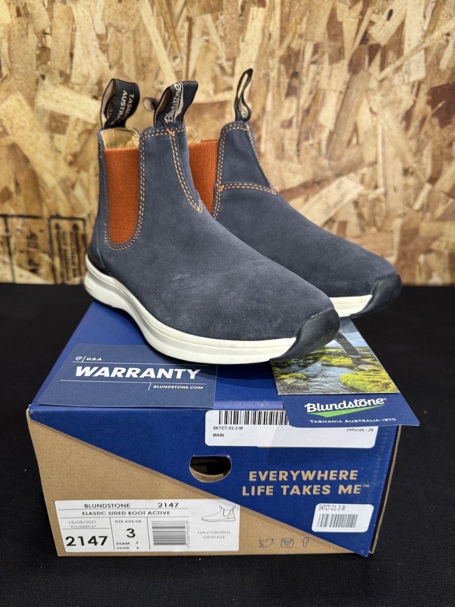 Blundstone 2147 Navy Suede Chelsea Boots Women's Size 6 / Mens
