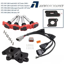 Ignition Coil Pack Conversion Harness Kit & ICM For Audi A4 R8 VW 1.8T to 2.0T