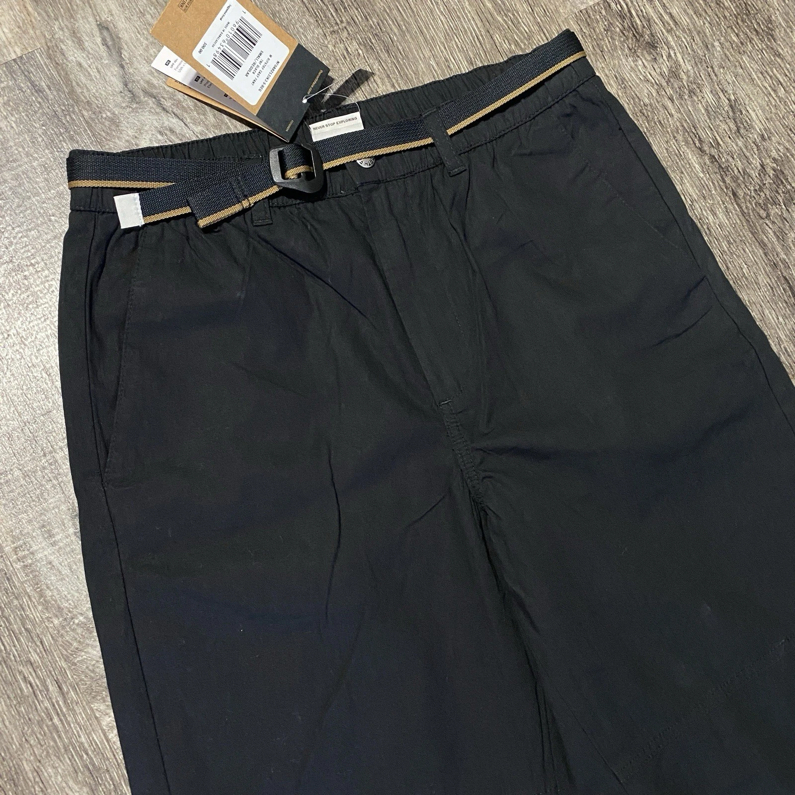 The North Face Ripstop Easy Hiking Explorer Belted Pants Black MSRP $100 - Small