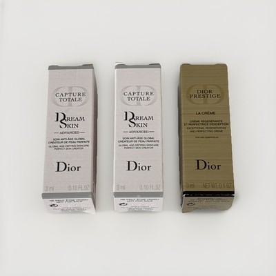 Dior Capture Totale Dreamskin & Prestige La Creme Travel Size  3ml Lot Of 3