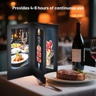 WeChef LED Backlit Menu Holder Cover Folding Panel 4 View 5"x11" Paper 2 Pack — photo 3