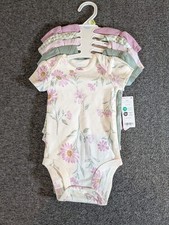 Carter's Baby Girl Size 3 Mo., 5 Pack Short Sleeve One Piece Bodysuit NWT