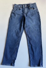 American Eagle Women  s Mom Jeans Blue Size 6 Regular Straight Comfort Stretch