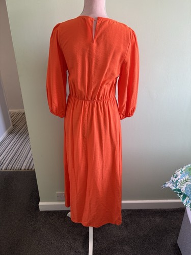 Orange Dress Size 10 With Hole Detail F&F GREAT FOR HOLIDAYS - Picture 2 of 7
