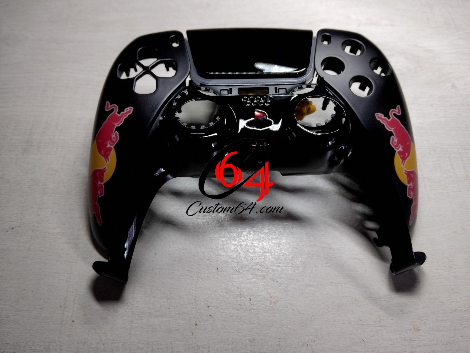 Coque manette PS5 custom Red Bull grip confort anti-transpiration pour joueur