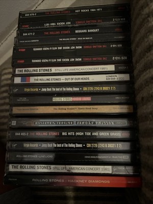 Collection of UK CD Albums by The Rolling Stones