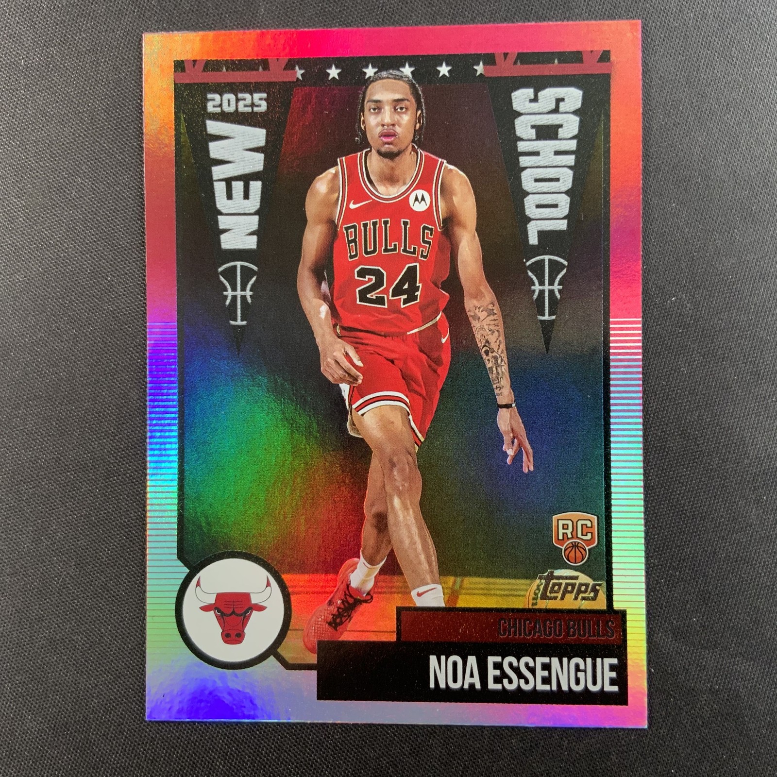 Noa Essengue Rookie RC New School Silver Holo 2025-26 Topps Flagship #NS-12