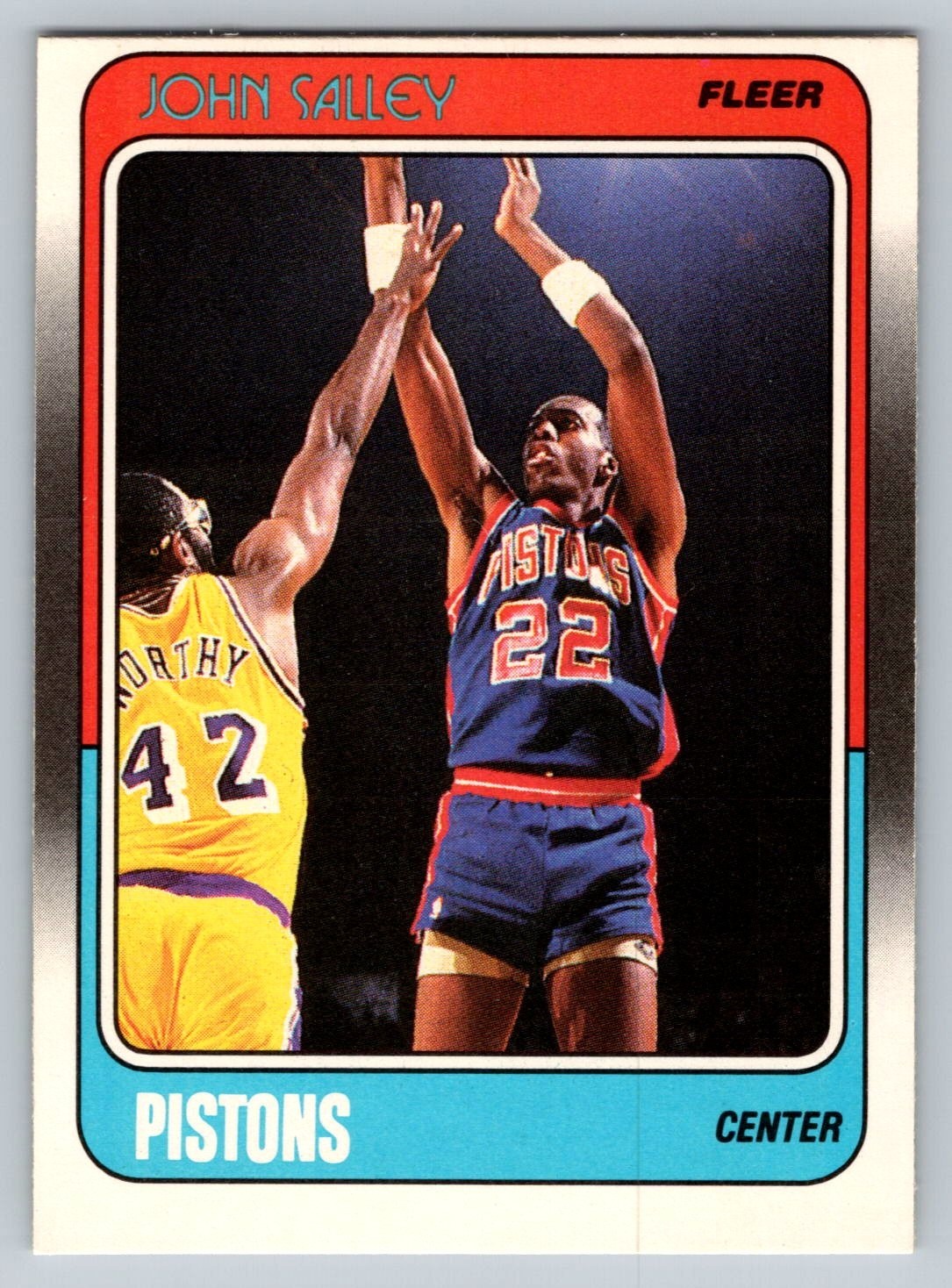 1988-89 Fleer #44 John Salley Detroit Pistons
