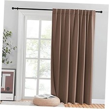 Room Darkning Blinds for Patio Door, 80"W x 84"L Pack of 1 Cappuccino