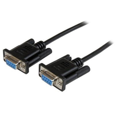 Startech SCNM9FF2MBK 2m DB9 RS232 Null Modem Cable F-F Black