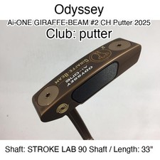 Odyssey Ai-ONE GIRAFFE-BEAM 2 CH Putter 2025 putter Putter 33" STROKE LAB 90 Sh