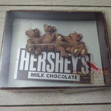 HERSHEY CHOCOLATES 4 TEDDY BEARS CHRISTMAS ORNAMENT Kurt Adler NEW 1999 Vintage 