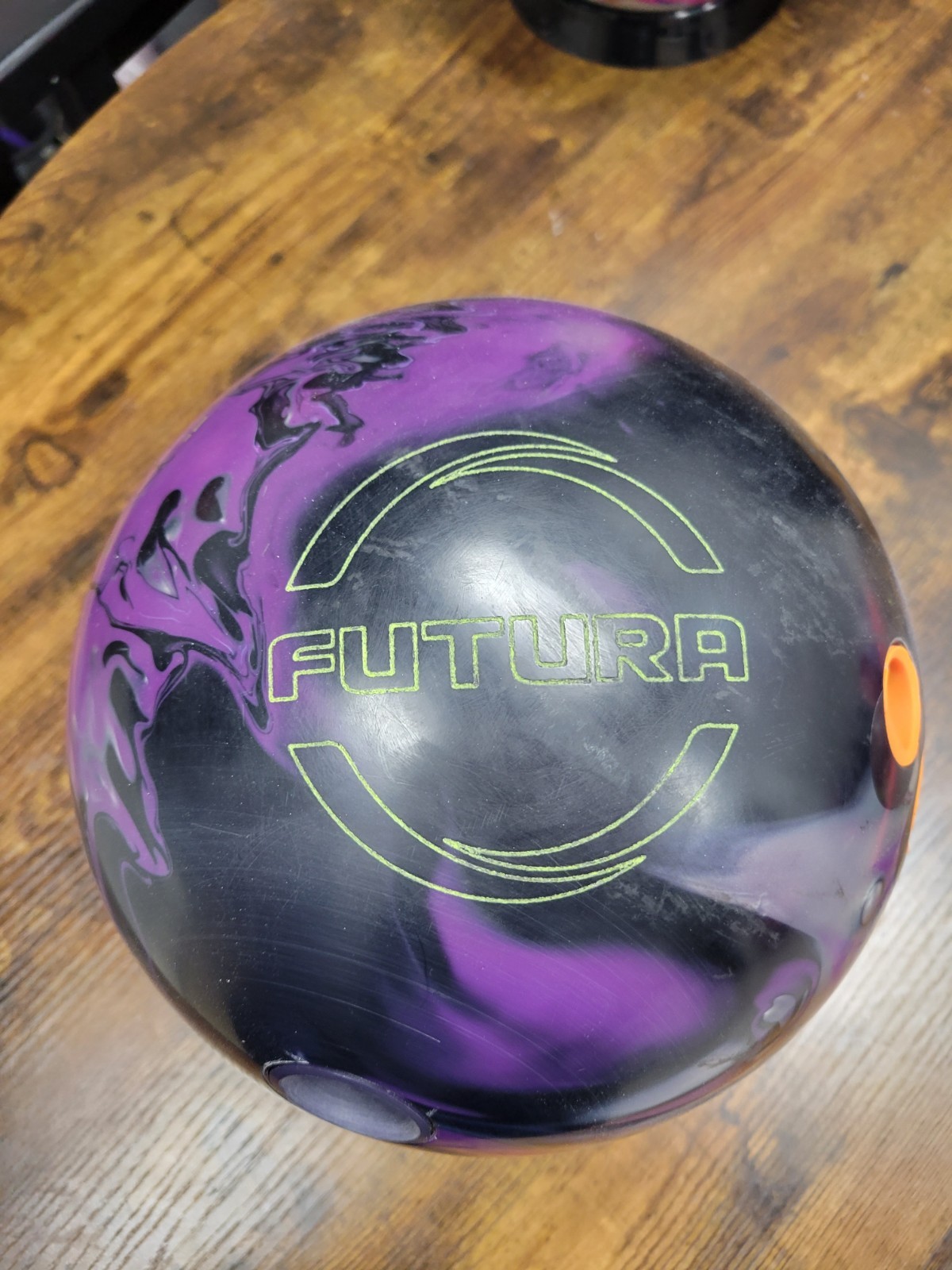 Ebonite FUTURA Bowling Ball 14 Lb Pound 2nd drill