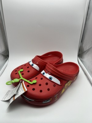 New Size 9 - Crocs Classic Clog Lightning McQueen - 205759-610