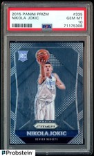 #2 2015-16 Panini Prizm #335 Nikola Jokic Denver Nuggets RC Rookie PSA 10