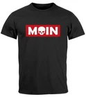 Men's T-Shirt lettering moin skull skull print parody fashion