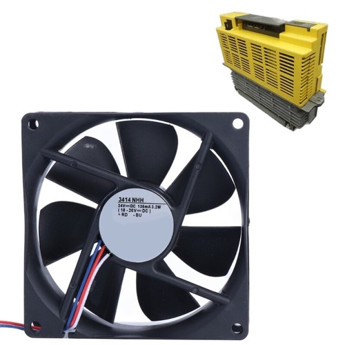 3414NHH Fan 9x9x2.5 24V 135mA 3.2W 3Pin 9cm Inverter Cooling Fan for Inverters - Afbeelding 2 van 8