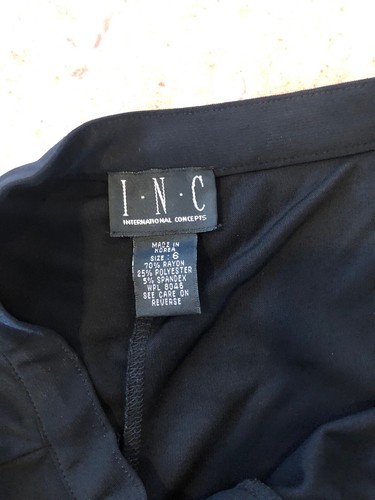 INC BLACK DRESS PANTS SIZE 6 - Picture 4 of 5
