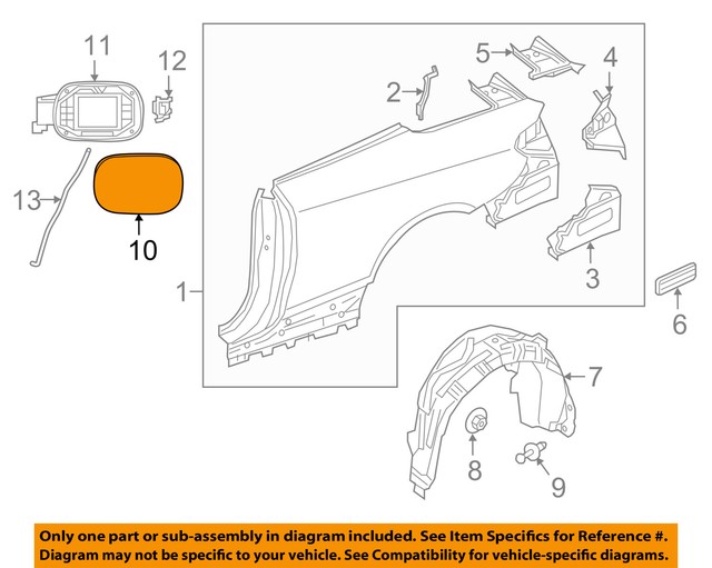 MERCEDES OEM 1718 C300 Fuel Cap Hatch 2057571700 eBay