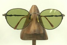 Vintage Fashion E303 Tortoise Bronze Metal Oval Sunglasses FRAMES ONLY