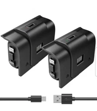 Play And Charge Kit For Xbox One & Xbox Series X 4 Cover 2 Pack Batteries