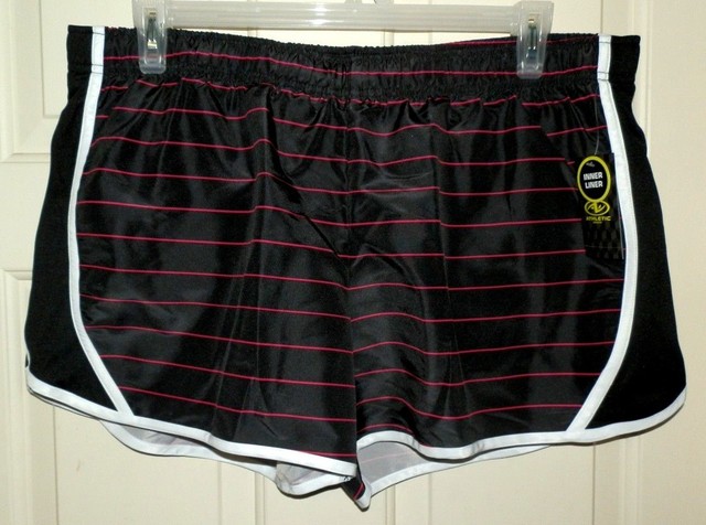 striped running shorts